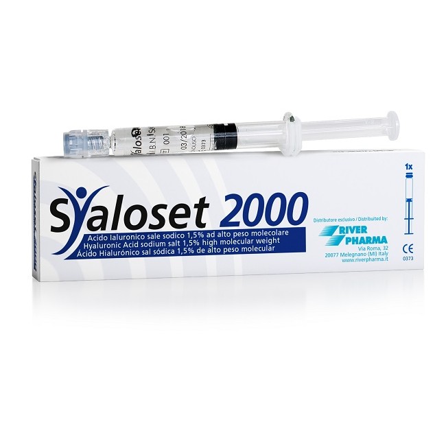 SIRINGA INTRA-ARTICOLARE SYALOSET 2000 ACIDO IALURONICO 1,5% 2 ML 1 PEZZO