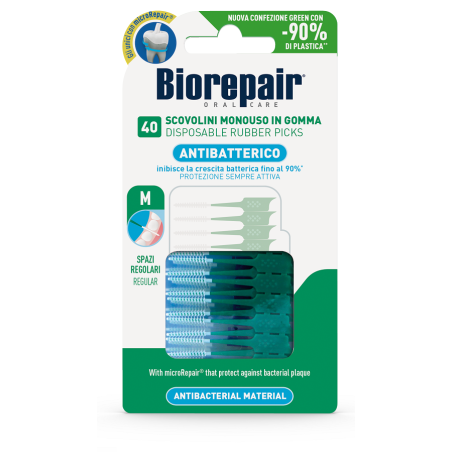 BIOREPAIR ORAL CARE ANTIBATTERICO 40 SCOVOLINI MONOUSO SPAZI REGOLARI