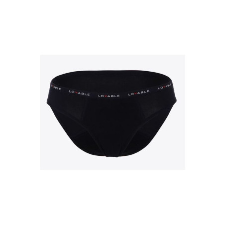 LOVABLE PERIOD PANTIES SLIP FLUSSO ABBONDANTE NERO EXTRA LARGE