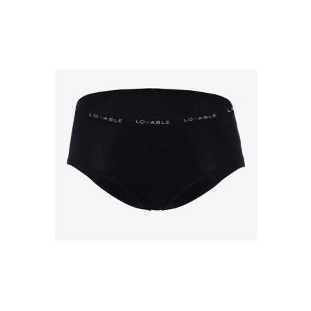 LOVABLE PERIOD PANTIES CULOTTE FLUSSO MEDIO NERO MISURA EXTRA LARGE