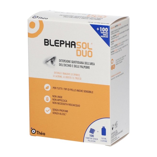 BLEPHASOL DUO SOLUZIONE MICELLARE IGIENE PALPEBRALE 100 ML + 100 GARZE