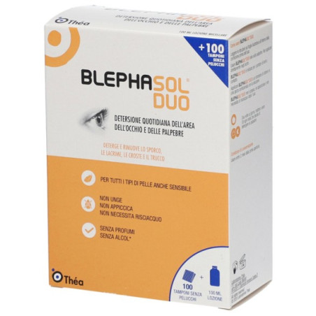 BLEPHASOL DUO SOLUZIONE MICELLARE IGIENE PALPEBRALE 100 ML + 100 GARZE