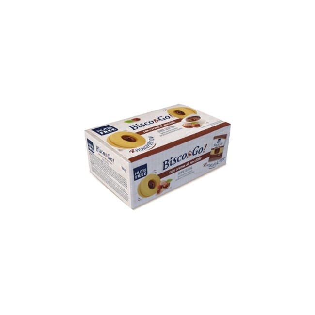 NUTRIFREE BISCO&GO CON CREMA DI NOCCIOLE 4X40 G