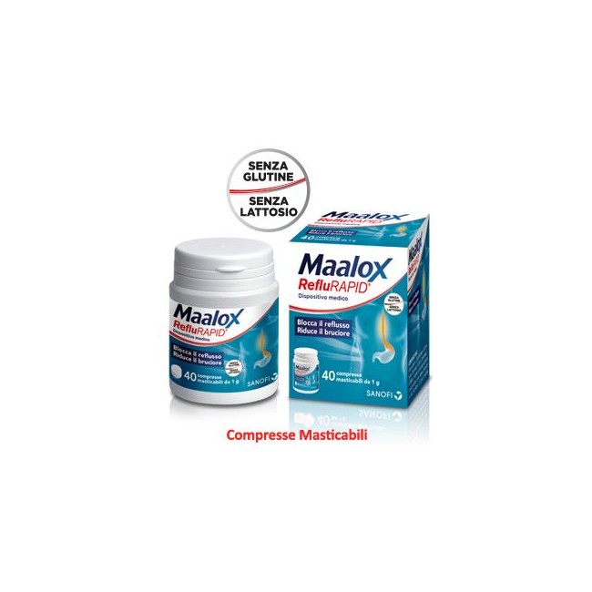 MAALOX REFLURAPID 40 COMPRESSE MASTICABILI