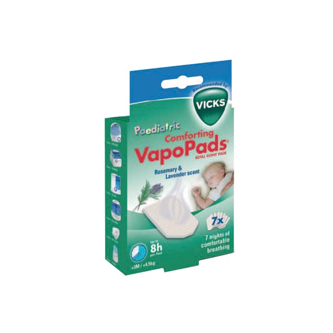 VICKS VAPOPADS ROSEMARY & LAVENDER SCENTE 7 PEZZI