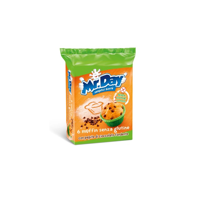 MR DAY MUFFIN SENZA GLUTINE CON PEPITE DI CIOCCOLATO FONDENTE 6 X 42 G