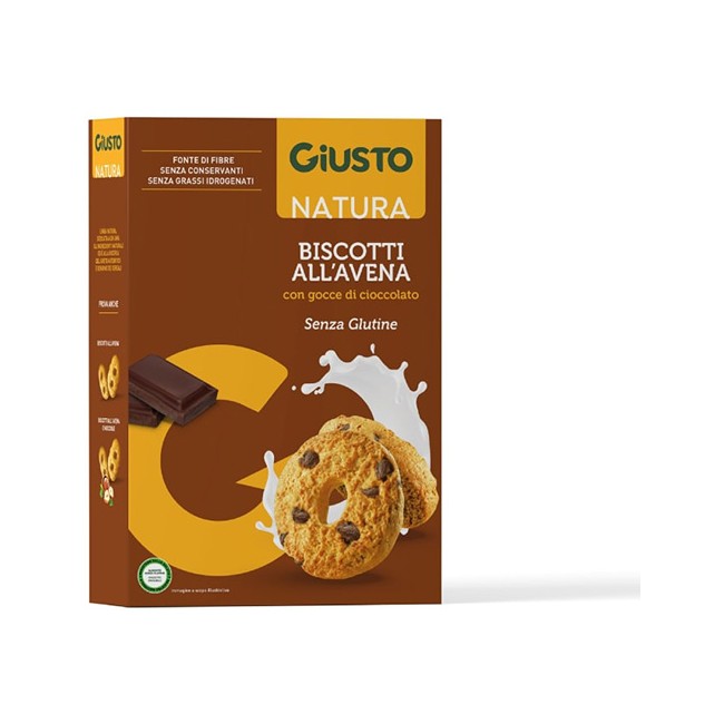 GIUSTO SENZA GLUTINE BISCOTTI ALL'AVENA CON GOCCE DI CIOCCOLATO 250 G