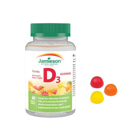 JAMIESON VITAMINA D GUMMIES 1000 60 CARAMELLE GOMMOSE