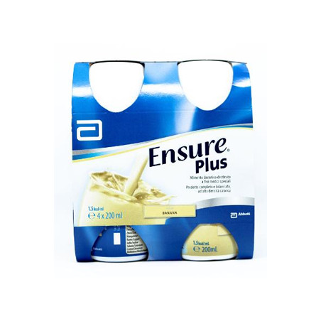 Abbott Ensure Plus Banana Integratore Alimentare 4x200ml