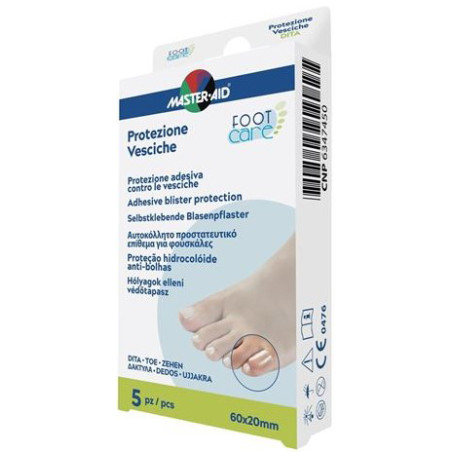 MASTER-AID FOOT CARE VESCICHE PROTEZIONE PER DITA 60X20 MM 5 PEZZI