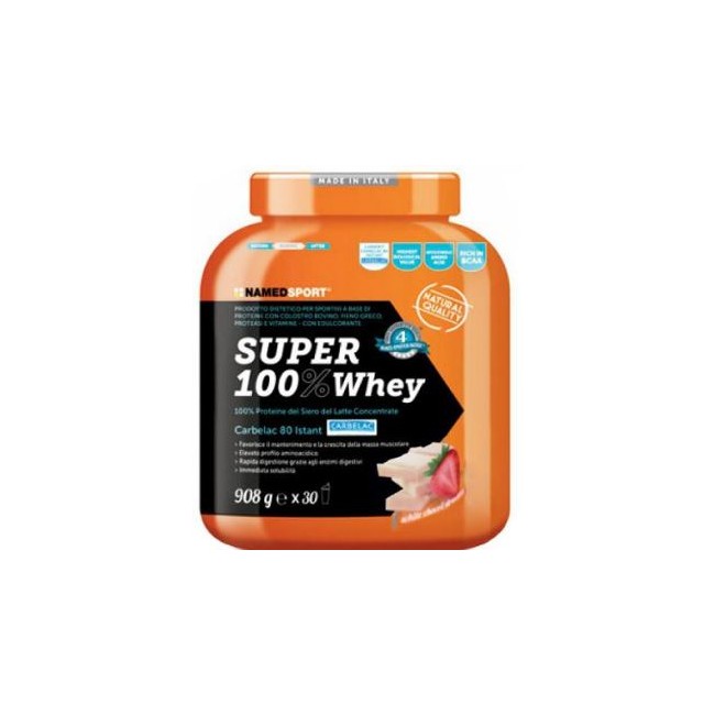 SUPER100% WHEY SMOOTH WHITE CHOCO/STRAWBERRY 908 G