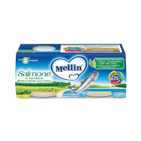 MELLIN OMOGENEIZZATO SALMONE 2 X 80 G