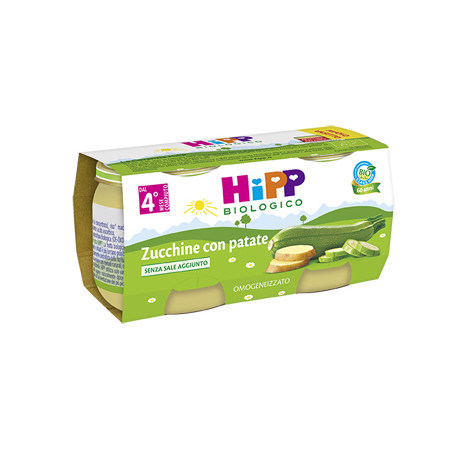 Hipp Biologico Omogeneizzato Zucchine Con Patate 2x80g