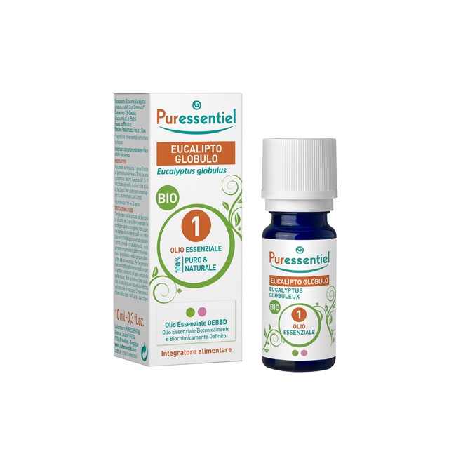 PURESSENTIEL EUCALIPTO GLOBULO OLIO ESSENZIALE BIO 10 ML