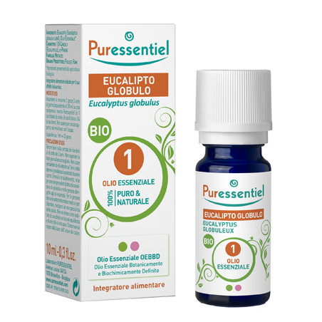 PURESSENTIEL EUCALIPTO GLOBULO OLIO ESSENZIALE BIO 10 ML