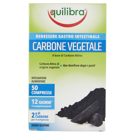 CARBONE VEGETALE 50 COMPRESSE