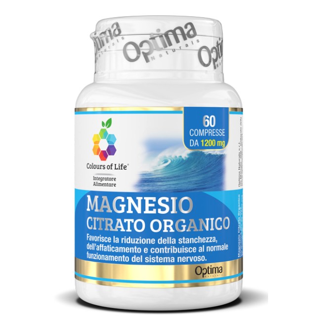 COLOURS OF LIFE MAGNESIO CITRATO ORGANICO 60 COMPRESSE 1200  MG