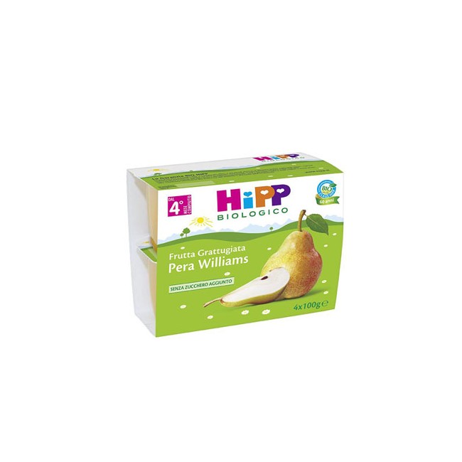 HIPP BIO HIPP BIO FRUTTA GRATTUGGIATA PERA WILLIAMS 4X100 G