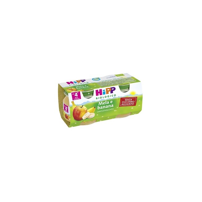 HIPP BIO FRUTTA GRATTUGGIATA MELA BANANA 4X100 G