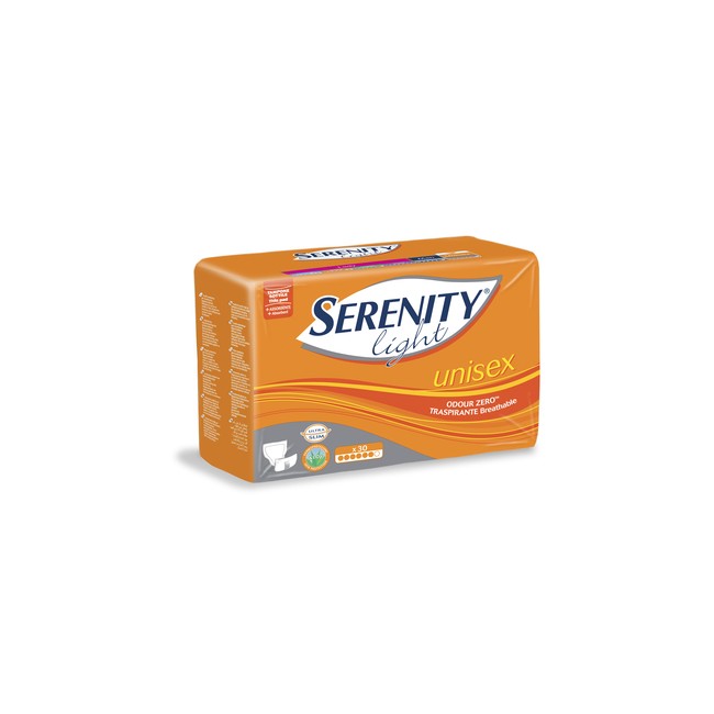 PANNOLONE PER INCONTINENZA SERENITY UNISEX 30 PEZZI