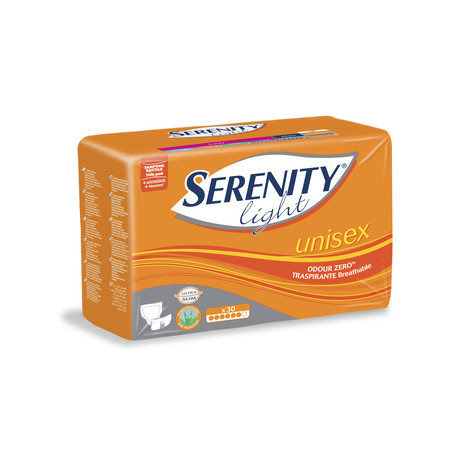 PANNOLONE PER INCONTINENZA SERENITY UNISEX 30 PEZZI