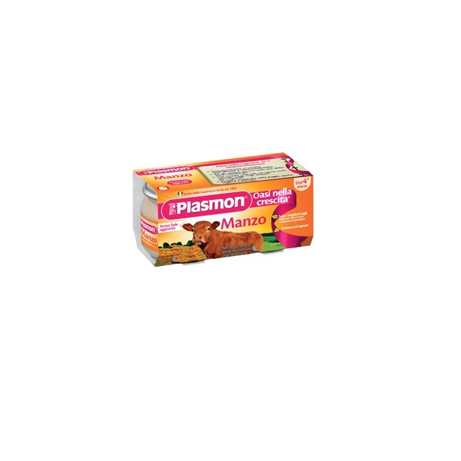 PLASMON OMOGENEIZZATO MANZO 4 X 80 G