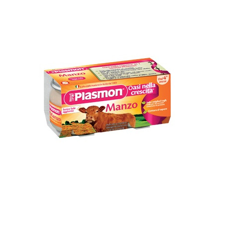 PLASMON OMOGENEIZZATO MANZO 4 X 80 G