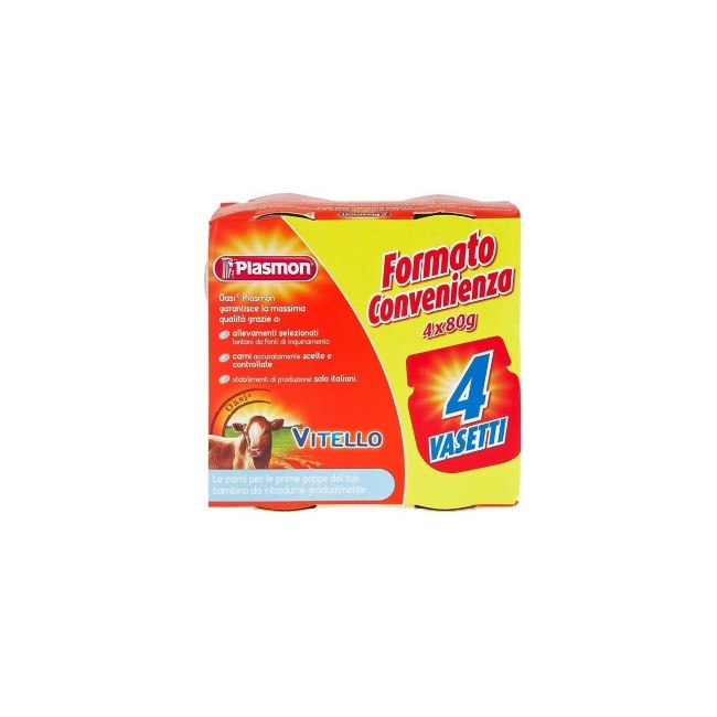 PLASMON OMOGENEIZZATO VITELLO 4 X 80 G