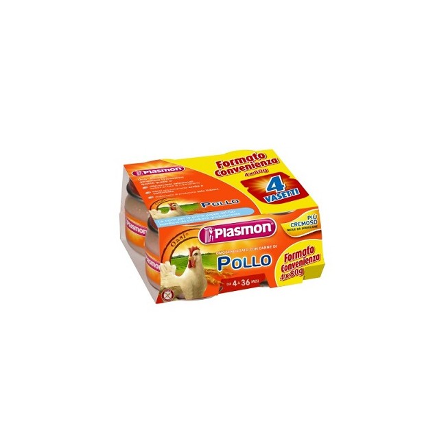 PLASMON OMOGENEIZZATO POLLO CON GIFT 4 X 80 G