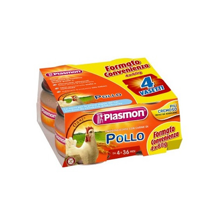 PLASMON OMOGENEIZZATO POLLO CON GIFT 4 X 80 G