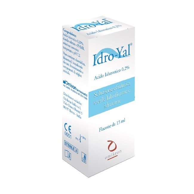 IDRO-YAL SOLUZIONE OFTALMICA LUBRIFICANTE IDRATANTE ACITO IALURONICO 0,2% 15 ML