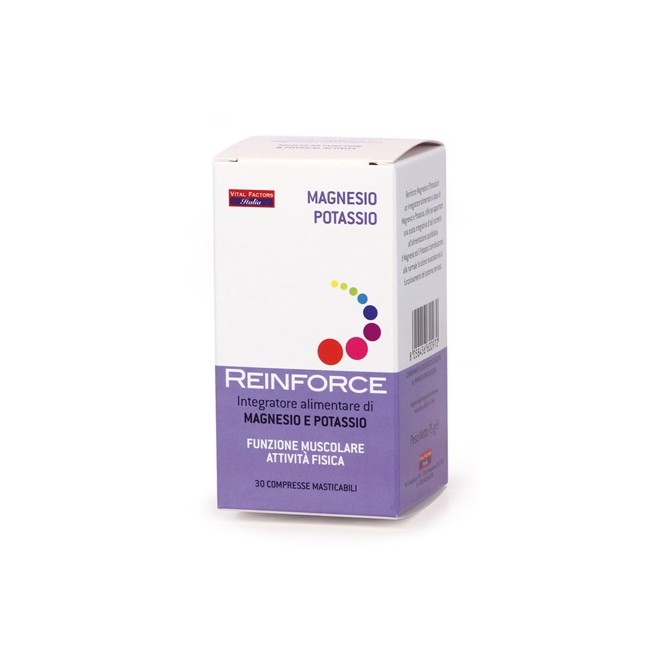 REINFORCE MAGNESIO + POTASSIO 30 COMPRESSE MASTICABILI