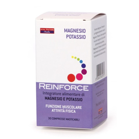 REINFORCE MAGNESIO + POTASSIO 30 COMPRESSE MASTICABILI