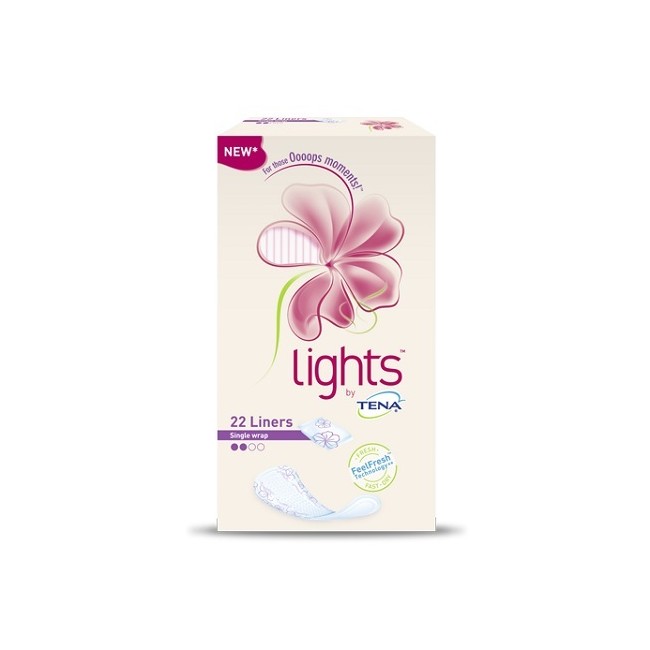 Tena Normal Lights By Tena Proteggi Slip Ripiegati  22 Pezzi