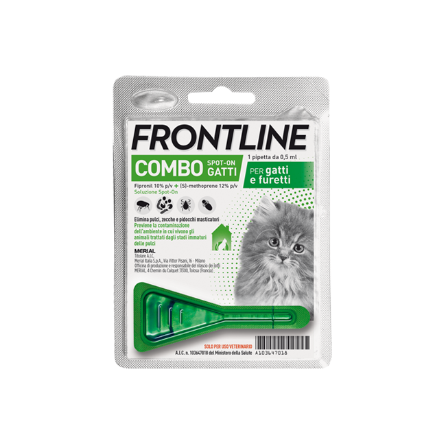 FRONTLINE COMBO*1PIP GATTI/FUR