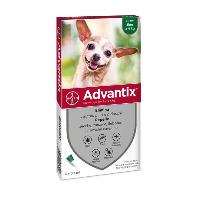 ADVANTIX SPOT ON*4PIP 0-4KG