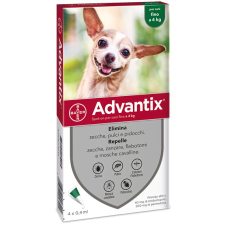 ADVANTIX SPOT ON*4PIP 0-4KG