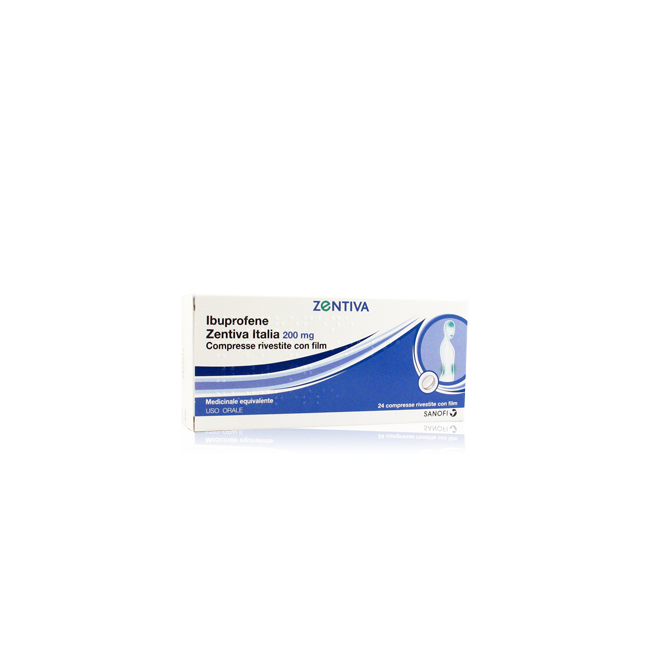 IBUPROFENE ZENT IT*24CPR 200MG