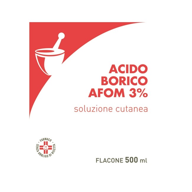 ACIDO BORICO AFOM*3% 500ML