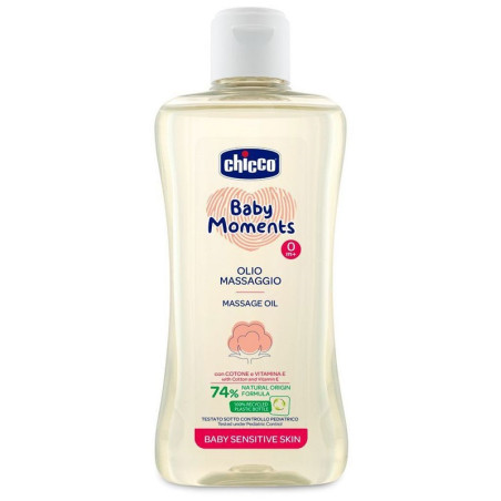 CHICCO BABY MOMENTS OLIO MASSAGGIO SENSITIVE 200 ML