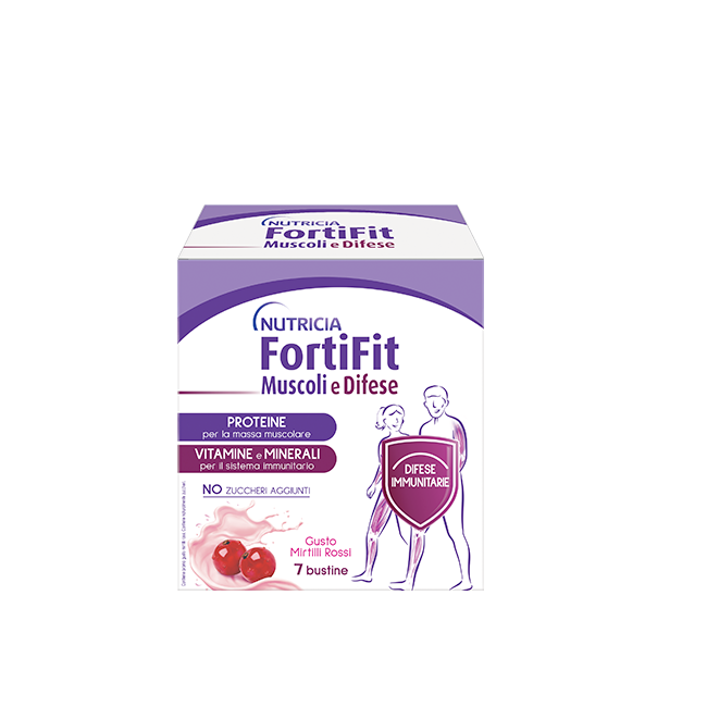 FORTIFIT MUSCOLI&DIFESE MIRTILLO ROSSO 7 BUSTINE