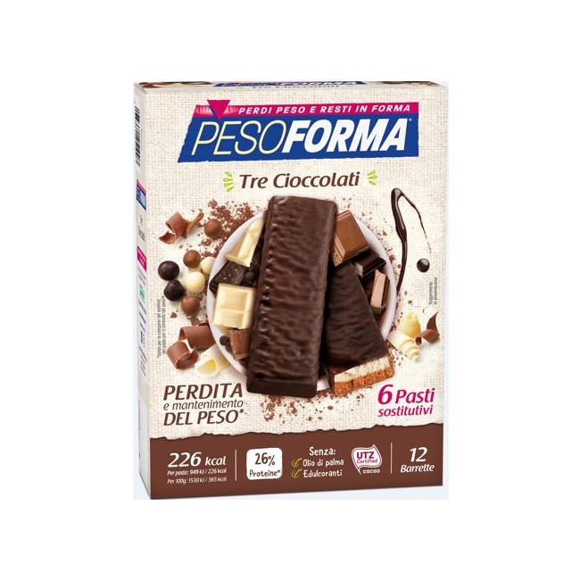 PESOFORMA BARR 3 CIOCCOLATI 372 G