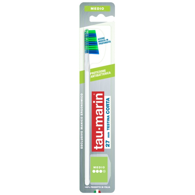 TAUMARIN PROFESSIONAL SPAZZOLINO 27 MEDIO TESTINA CORTA PROTEZIONE ANTIBATTERICA