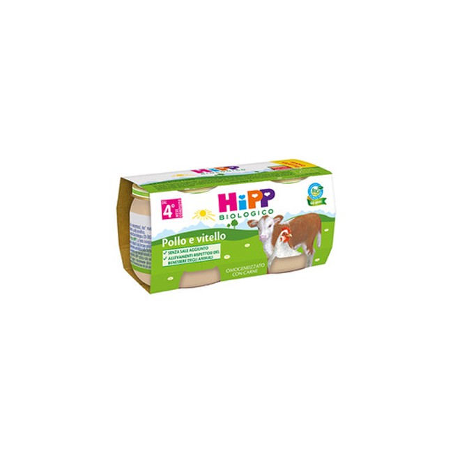 HIPP BIO HIPP BIO OMOGENEIZZATO POLLO VITELLO 2X80 G