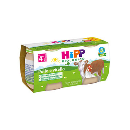 HIPP BIO HIPP BIO OMOGENEIZZATO POLLO VITELLO 2X80 G