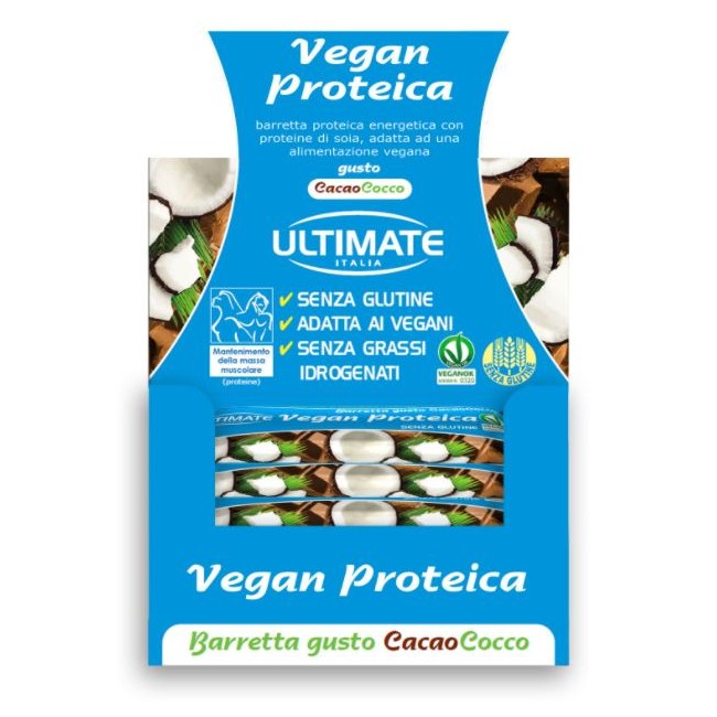 BARRETTA VEGAN PROTEICA CACAO/COCCO 24 PEZZI