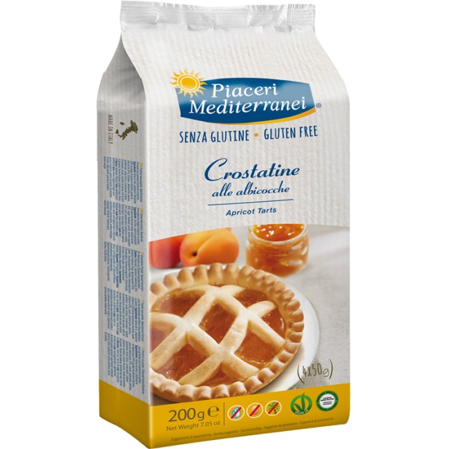 PIACERI MEDITERRANEI LE BONTA' DEL MATTINO CROSTATINE ALL'ALBICOCCA 4 X 50 G