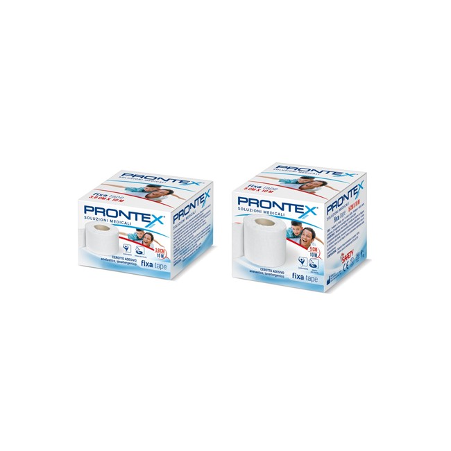 BENDA IN COTONE PRONTEX FIXA TAPE M 10 X 3,8 CM BIANCO