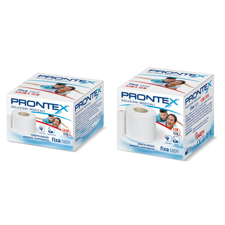 BENDA IN COTONE PRONTEX FIXA TAPE M 10 X 3,8 CM BIANCO