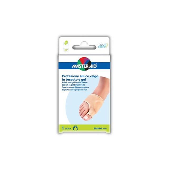 PROTEZIONE MASTER-AID IN GEL E TESSUTO PER ALLUCE VALGO 1 PEZZO